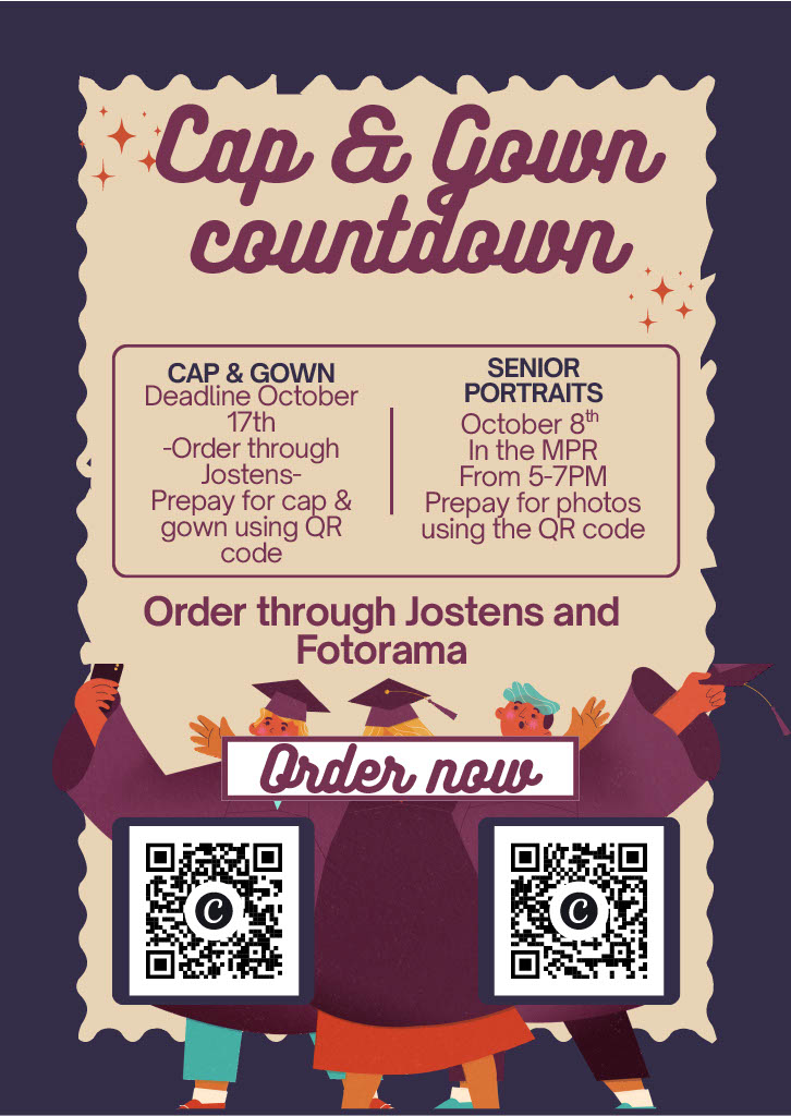 cap & gown order flyer